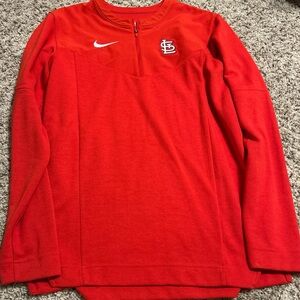 Nike Kids Red Quarter-Zip Sweatshirt